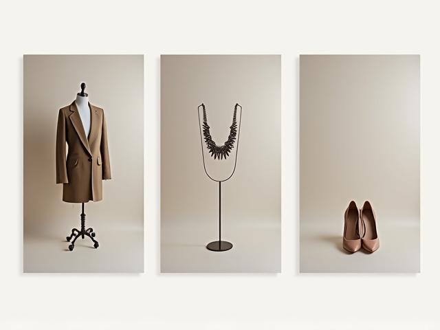 Mock social media carousel post for a fashion boutique showcasing new arrivals